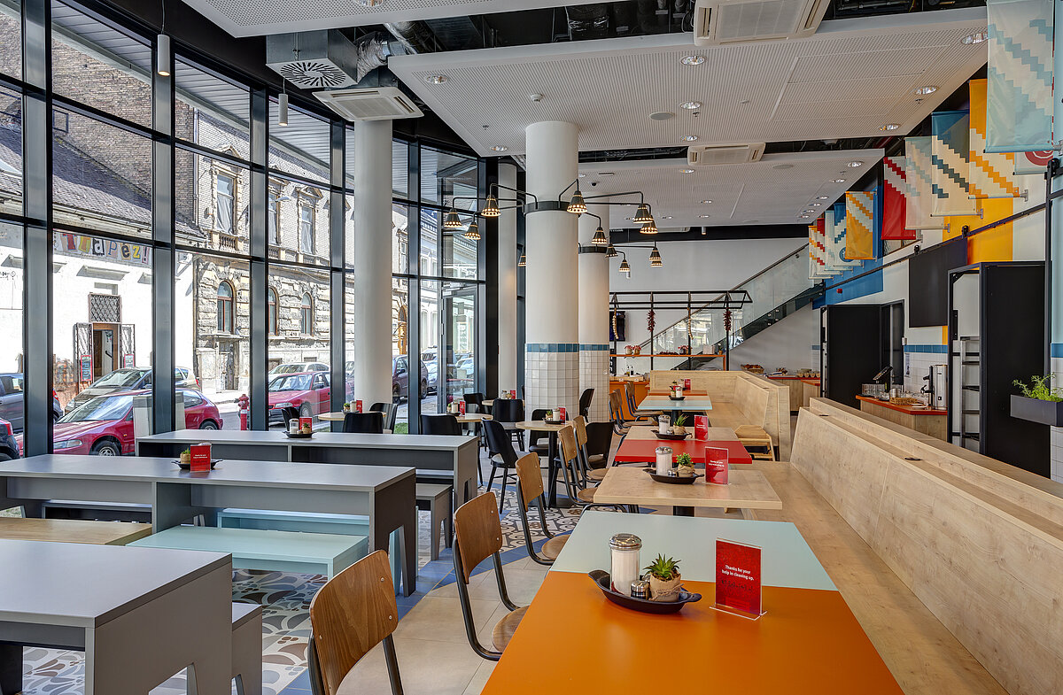 Sala colazione MEININGER Budapest Great Market Hall