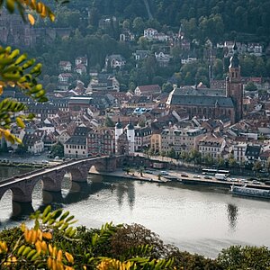 Vue panoramique de Heidelberg, une destination des hôtels MEININGER
